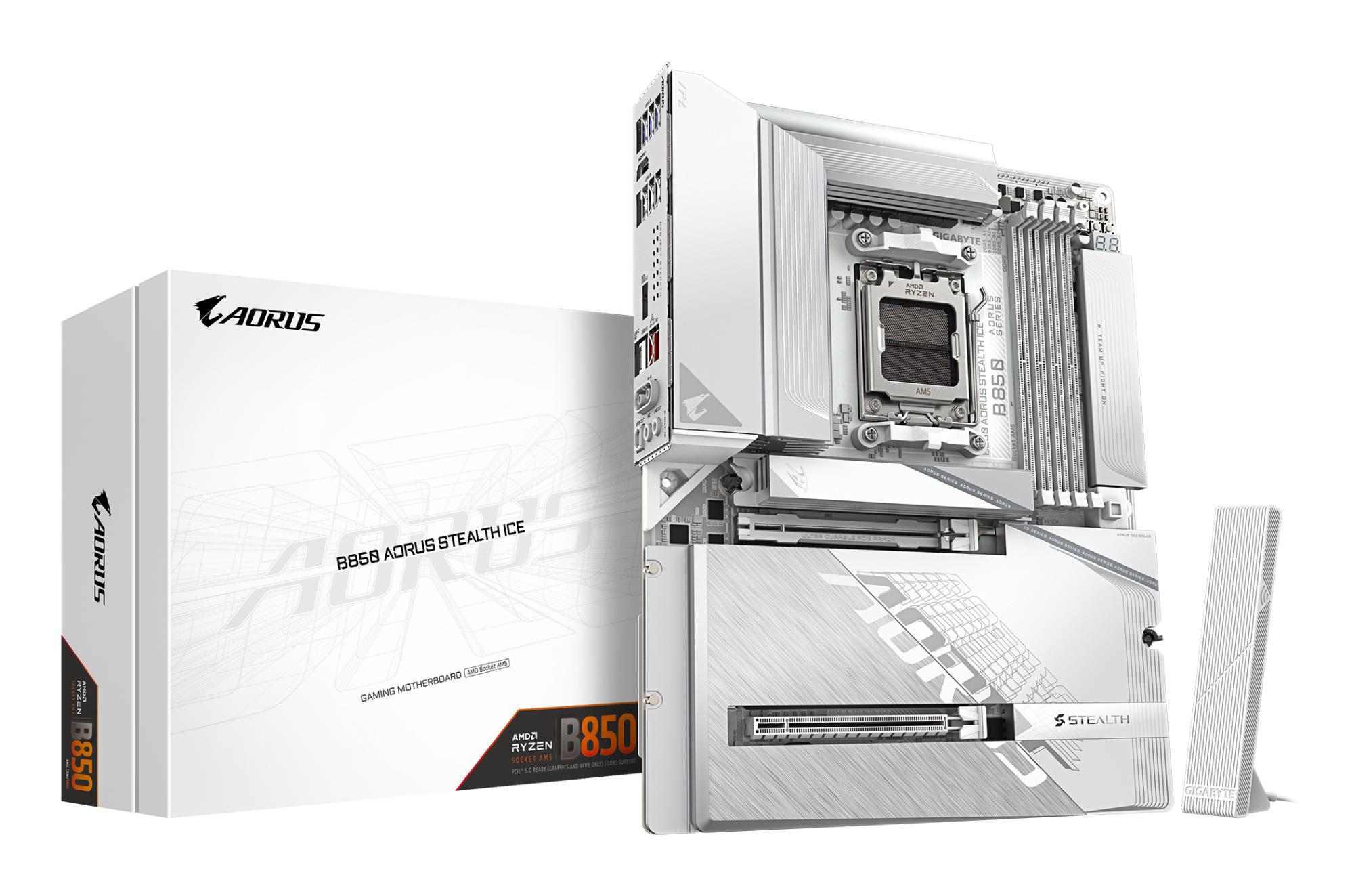 Mainboard GIGABYTE AMD B850 SAM5 ATX Memory DDR5 B850ASTEALTHICE1.0
