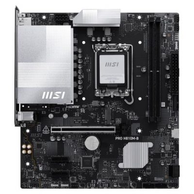 Mainboard MSI Intel H810 LGA1851 Micro-ATX Memory DDR5 Memory slots 2 PROH810M-B