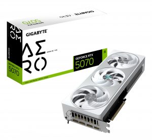 Graphics Card GIGABYTE NVIDIA GeForce RTX 5070 2625 MHz 12 GB GDDR7 192 bit PCI Express x16 5.0 Active GV-N5070AEROOC-12GD