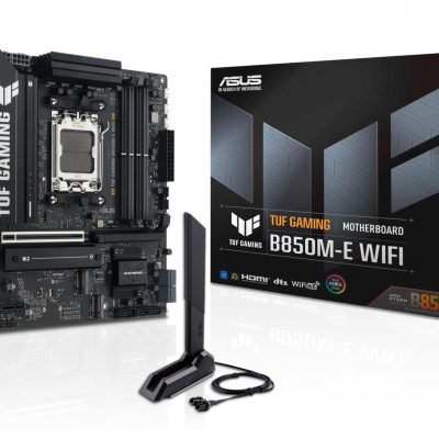 Mainboard ASUS AMD B850 SAM5 Micro-ATX Memory DDR5 Memory slots 4 1xPCI-Express 4.0 1x 1xPCI-Express 4.0 16x 1xPCI-Express 5.0 16x 3xM.2 1xHDMI 2xDisplayPort 4xUSB 2.0 2xUSB 3.2 2xUSB-C 1xPS/2 1xRJ45 3xAudio port TUFGAMINGB850M-EWIFI