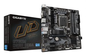 Mainboard GIGABYTE B760M DS3H DDR4 Intel B760 Express LGA 1700 micro ATX RAM DDR4-SDRAM 4xSlots 2xNumber of M.2 (M) slots B760MDS3HDDR4