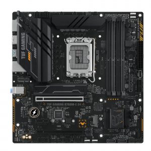 Mainboard ASUS Intel B760 Express LGA1700 Micro-ATX Memory DDR4 Memory slots 4 1xPCI-Express 4.0 1x 2xPCI-Express 4.0 16x 2xM.2 1xHDMI 1xDisplayPort 2xUSB 2.0 4xUSB 3.2 1xPS/2 1xRJ45 3xAudio port TUFGAMINGB760M-ED4