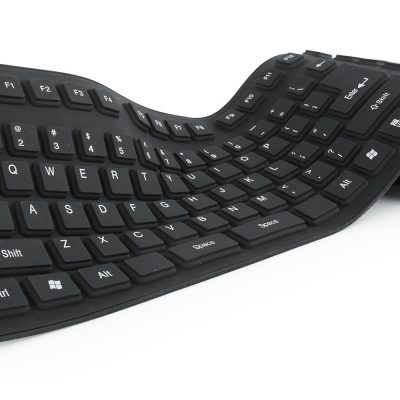 KEYBOARD FLEXIBLE USB ENG/BLACK KB-109F-B GEMBIRD