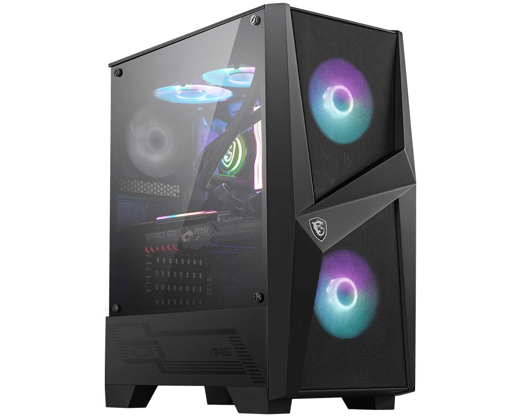 Case MSI MAG Forge 100R MidiTower Not included ATX MicroATX MiniITX Colour Black MAGFORGE100R