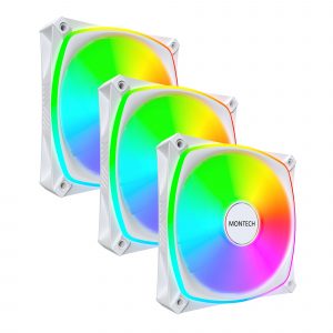 CASE FAN 120MM/RX120 PRO WHITE 3 IN 1 MONTECH