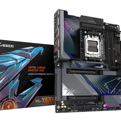 Mainboard GIGABYTE AMD X870E Socket AM5 ATX RAM DDR5-SDRAM 4xSlots Wi-Fi Yes Bluetooth Yes 5xNumber of M.2 (M) slots GIGABYTE X870E AORUS MASTER X3D X870EAMASTERX
