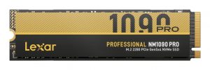 SSD LEXAR NM1090 Pro 1TB M.2 NVMe 3D TLC Write speed 10000 MBytes/sec Read speed 14000 MBytes/sec 3.8mm TBW 700 TB MTBF 1500000 hours LNM109P001T-RNNNG