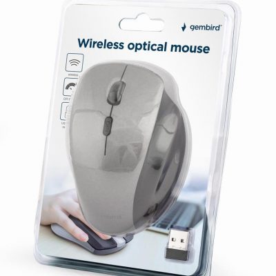 MOUSE USB OPTICAL WRL BLACK/SP. GREY MUSW-6B-02-BG GEMBIRD
