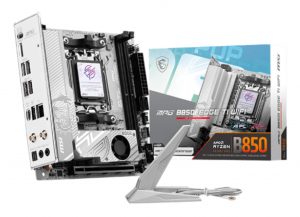 Mainboard MSI AMD B850 SAM5 Mini-ITX Memory DDR5 Memory slots 2 MPGB850IEDGETIWIFI