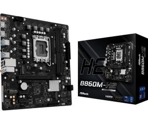 Mainboard ASROCK Intel B860 Express LGA1851 Micro-ATX Memory DDR5 Memory slots 2 B860M-H2