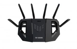 Wireless Router ASUS Router 6500 Mbps Mesh Wi-Fi 6 Wi-Fi 7 IEEE 802.11a IEEE 802.11b IEEE 802.11g IEEE 802.11ac IEEE 802.11ax USB 3.2 3x2.5GbE 1x2.5GbE Number of antennas 6 TUFGAMINGBE6500