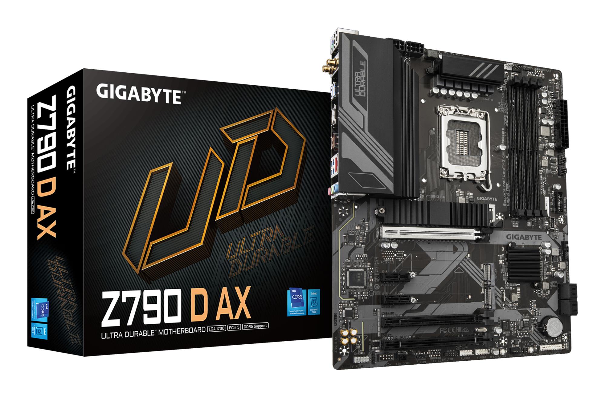 Mainboard GIGABYTE Intel Z790 LGA1700 ATX Memory DDR5 Memory slots 4 Z790DAX1.1