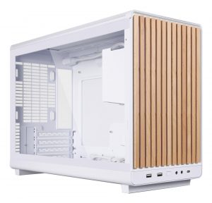 Case LIAN LI micro ATX/Micro-ITX White/Wood Micro Tower PC Lian Li A3 mATX / ITX Glass Edition White (G99.A3W-WDG.00) G99.A3W-WDG.00