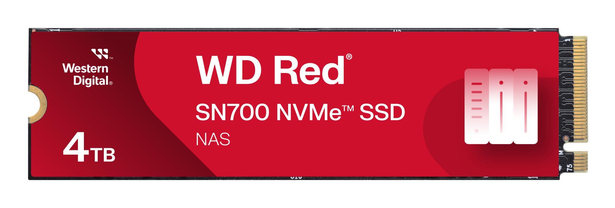 SSD SANDISK 5100xTBW rating MTBF 1750000 h Read speed 3400 MB/s Write speed 3100 MB/s NVMe Yes PCI Express 3.0 M.2 4000 GB POWERED BY SANDISK Red SN700 WDS400T1R0C