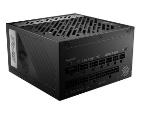 Power Supply MSI 1000 Watts Efficiency 80 PLUS GOLD PFC Active MPGA1000GPCIE5