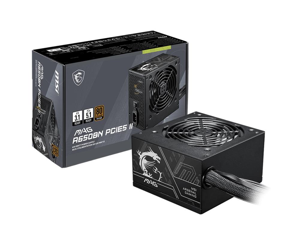 Power Supply MSI ATX PC 100 - 240 V 650 W MAGA650BNPCIE5II