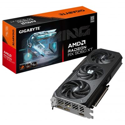 Graphics Card GIGABYTE AMD Radeon RX 9060 XT 8 GB GDDR6 128 bit PCI Express x16 5.0 Active GV-R9060XTGAMINGOC-8GD