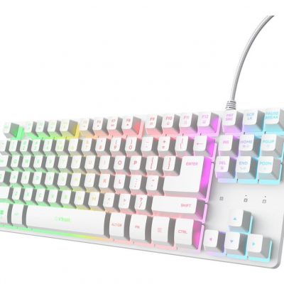 KEYBOARD USB GXT 833W THADO/TKL ENG WHITE 25894 TRUST