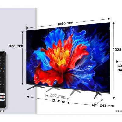 TV Set|TCL|75 "|4K Ultra HD|3840 x 2160 pixels|Flat|16:9|QLED|75P8K