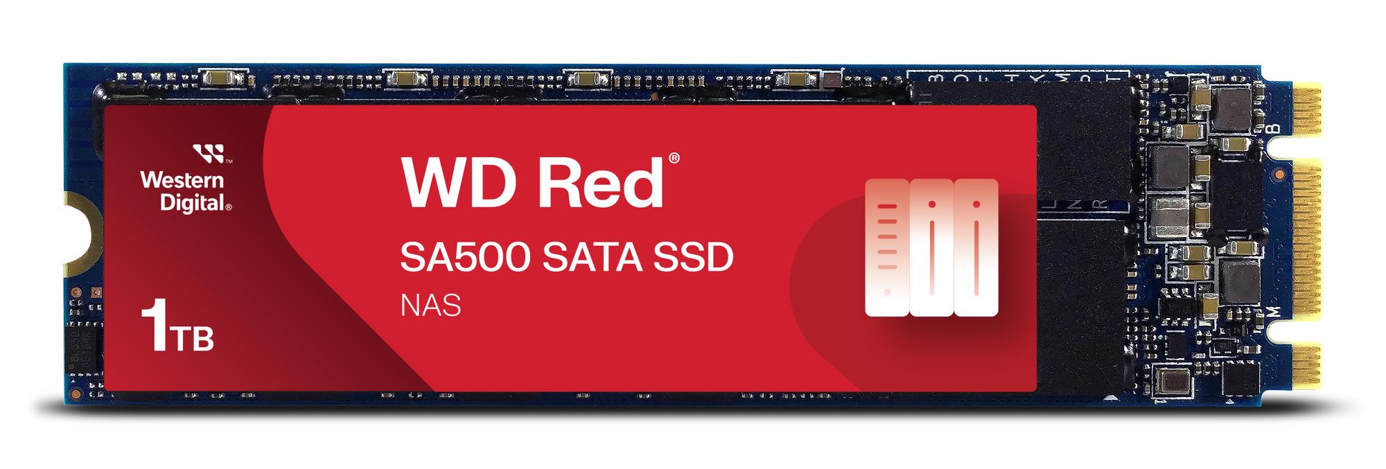 SSD SANDISK 600xTBW rating MTBF 1750000 h Read speed 560 MB/s Write speed 530 MB/s Serial ATA III M.2 1000 GB POWERED BY SANDISK Red SA500 WDS100T1R0B