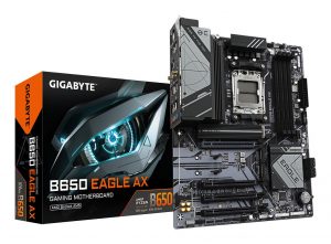 Mainboard GIGABYTE AMD B650 Socket AM5 ATX RAM DDR5-SDRAM 4xSlots Wi-Fi Yes Bluetooth Yes 3xNumber of M.2 (M) slots GIGABYTE B650 EAGLE AX B650EAGLEAX1.2