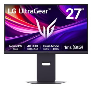 LCD Monitor LG 27G850A-B 27" Gaming/4K Pivot Height adjustable Tilt Panel IPS 3840x2160 16:9 480Hz 1 ms