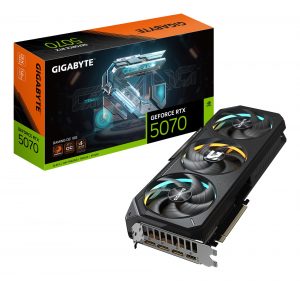 Graphics Card GIGABYTE NVIDIA GeForce RTX 5070 12 GB GDDR7 192 bit PCIE 5.0 16x GPU 2625 MHz Triple slot Fansink 1xHDMI 3xDisplayPort GV-N5070GAMINGOC-12GD