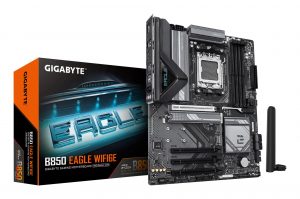Mainboard|GIGABYTE|AMD B850|SAM5|ATX|Memory DDR5|Memory slots 4|3xPCI-Express 16x|3xM.2|1xHDMI|1xDisplayPort|4xUSB 2.0|4xUSB 3.2|1xUSB-C|1xRJ45|3xAudio port|B850EAGLEWIFI6E