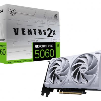 Graphics Card MSI NVIDIA GeForce RTX 5060 8 GB GDDR7 128 bit PCI Express x16 5.0 Active 50608GVENTUS2XOCWH
