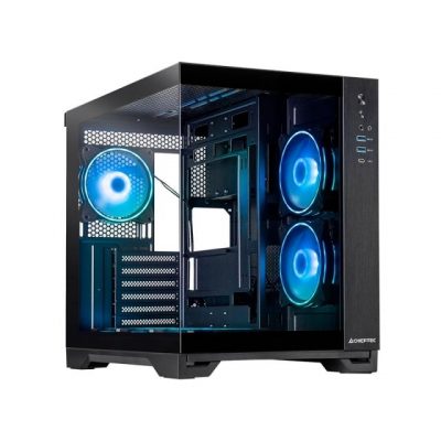 Case CHIEFTEC VISIO GM-30B-TG-OP MidiTower Case product features Transparent panel Not included ATX MicroATX MiniITX Colour Black GM-30B-TG-OP