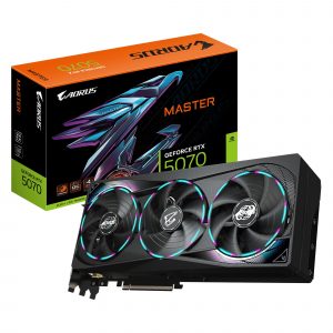 Graphics Card GIGABYTE NVIDIA GeForce RTX 5070 12 GB GDDR7 192 bit PCIE 5.0 16x GPU 2715 MHz Triple slot Fansink 1xHDMI 3xDisplayPort GV-N5070AORUSM-12GD