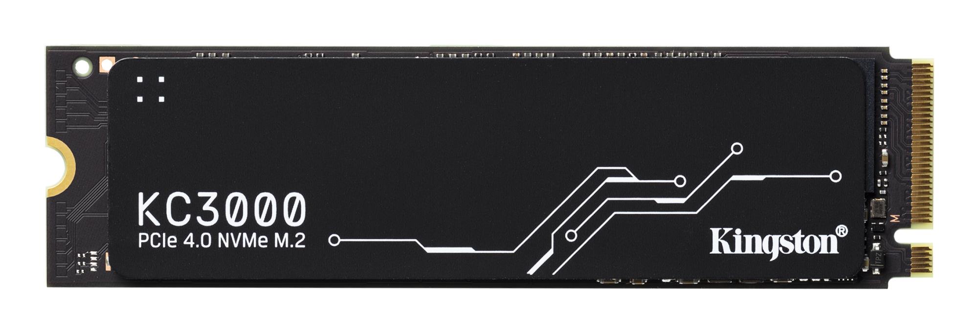 SSD KINGSTON KC3000 1TB M.2 NVMe 3D TLC Write speed 6000 MBytes/sec Read speed 7000 MBytes/sec TBW 800 TB MTBF 1800000 hours SKC3000S/1024G