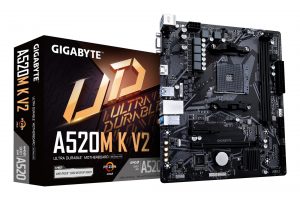 Mainboard GIGABYTE AMD A520 SAM4 Micro-ATX Memory DDR4 Memory slots 2 1xPCI-Express 3.0 1x 1xPCI-Express 3.0 16x 1xM.2 1x15pin D-sub 1xHDMI 2xUSB 2.0 4xUSB 3.2 1xPS/2 1xRJ45 3xAudio port A520MKV21.1