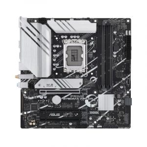 Mainboard ASUS Intel B760 Express LGA1700 Micro-ATX Memory DDR4 Memory slots 4 3xPCI-Express 4.0 16x 2xM.2 2xHDMI 1xDisplayPort 4xUSB 2.0 2xUSB 3.2 1xPS/2 1xRJ45 3xAudio port PRIMEB760M-AWIFID4