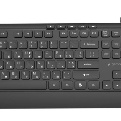 KEYBOARD MULTIMEDIA USB CYRILL/BLACK KB-MCH-05-CYRL GEMBIRD