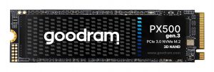 SSD GOODRAM 600xTBW rating MTBF 1500000 h Read speed 3300 MB/s Write speed 2700 MB/s NVMe Yes PCI Express 3.0 M.2 1000 GB SSDPR-PX500-01T-80-G3