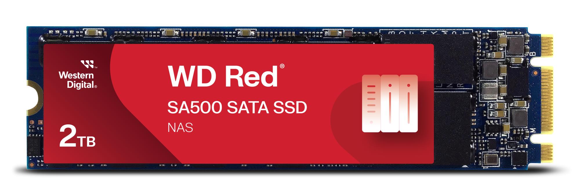 SSD SANDISK 1300xTBW rating MTBF 1750000 h Read speed 560 MB/s Write speed 530 MB/s Serial ATA III M.2 2000 GB POWERED BY SANDISK Red SA500 WDS200T1R0B
