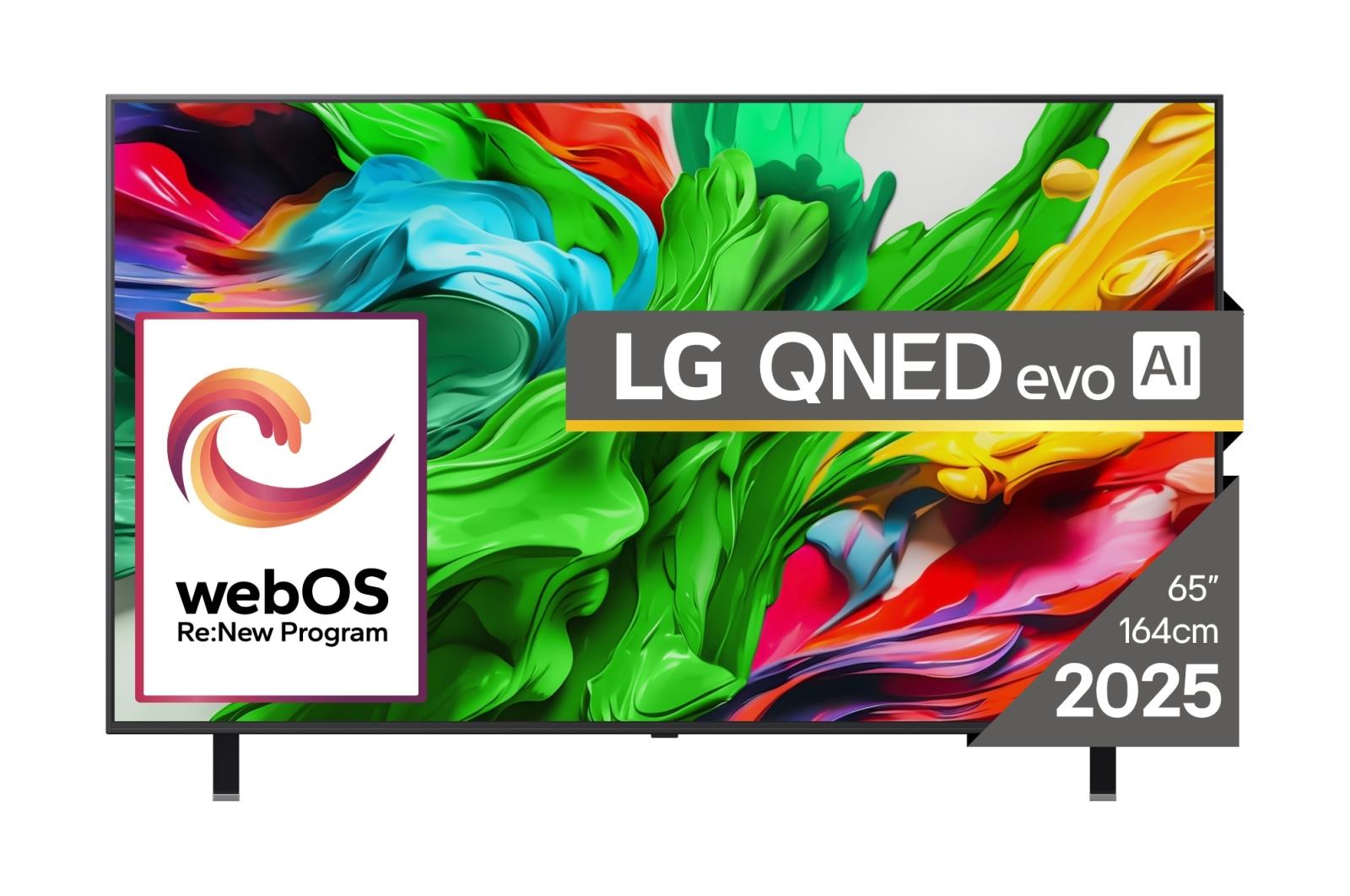 TV Set LG 65" 4K/Smart 3840x2160 Wireless LAN Bluetooth webOS 65QNED85A3C