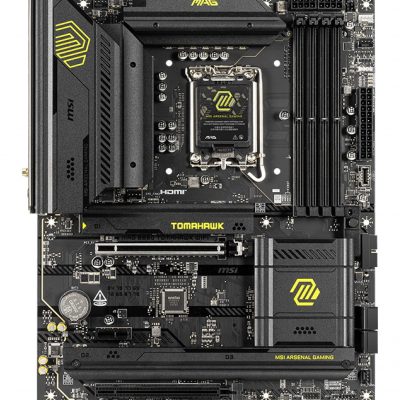 Mainboard MSI Intel B860 Express LGA1851 ATX Memory DDR5 Memory slots 4 1xPCI-Express 4.0 1x 1xPCI-Express 4.0 4x 1xPCI-Express 5.0 16x 3xM.2 1xHDMI 1xDisplayPort 8xUSB 2.0 6xUSB 3.2 3xUSB-C 1xOptical S/PDIF 1xRJ45 3xAudio port 1xThunderbolt MAGB860TOMAHAWKWIFI