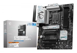 Mainboard MSI Intel B760 Express LGA1700 ATX Memory DDR4 Memory slots 4 5xPCI-Express 5.0 16x 2xM.2 1xHDMI 1xDisplayPort 4xUSB 2.0 2xUSB 3.2 1xUSB-C 1xPS/2 1xOptical S/PDIF 1xRJ45 5xAudio port B760GAMPLUSWIFIDDR4