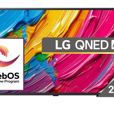 TV Set LG 75" 4K/Smart 3840x2160 Wireless LAN Bluetooth webOS Black 75QNED80A3A