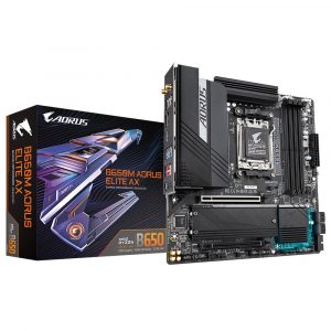Mainboard GIGABYTE AMD B650 SAM5 Micro-ATX Memory DDR5 Memory slots 4 2xPCI-Express 4.0 16x 2xM.2 1xHDMI 1xDisplayPort 4xUSB 2.0 7xUSB 3.2 1xUSB-C 1xOptical S/PDIF 1xRJ45 2xAudio port B650MAORUSELITEAX1.3