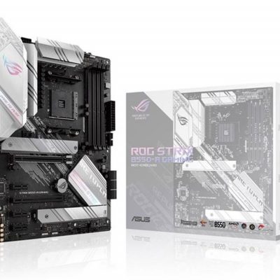 Mainboard ASUS AMD B550 SAM4 ATX 3xPCI-Express 3.0 1x 1xPCI-Express 3.0 4x 1xPCI-Express 4.0 16x 2xM.2 Memory DDR4 Memory slots 4 1xHDMI 1xDisplayPort 2xAudio-In 3xAudio-Out 2xUSB 2.0 1xUSB type C 5xUSB 3.2 1xOptical S/PDIF 1xRJ45 ROGSTRIXB550-AGAMING