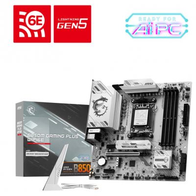 Mainboard MSI AMD B850 SAM5 Memory DDR5 Memory slots 4 B850MGAMINGPLUSWIFI6E