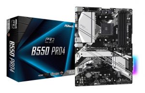 Mainboard ASROCK AMD B550 SAM4 ATX 2xPCI-Express 3.0 1x 1xPCI-Express 3.0 16x 2xM.2 1xPCI-Express 4.0 16x Memory DDR4 Memory slots 4 1x15pin D-sub 1xHDMI 1xUSB type C 5xUSB 3.2 1xPS/2 1xRJ45 3xAudio port B550PRO4