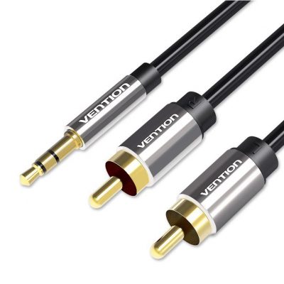 CABLE AUDIO 3.5MM TO 2XRCA/1.5M BCFBG VENTION