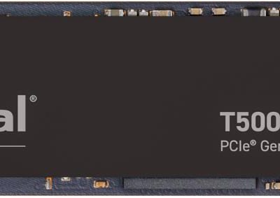 SSD CRUCIAL T500 4TB M.2 PCIe Gen4 NVMe 3D NAND Write speed 6900 MBytes/sec Read speed 7000 MBytes/sec TBW 2400 TB CT4000T500SSD3