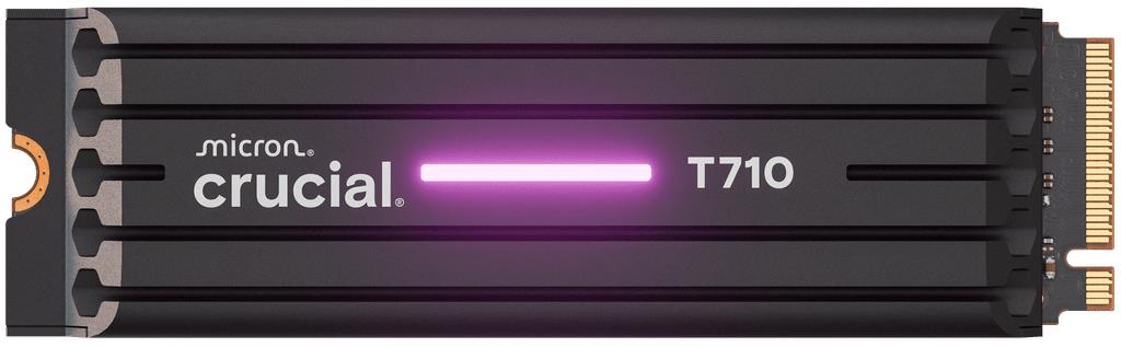 SSD CRUCIAL T710 2TB M.2 PCIe Gen5 NVMe Write speed 13800 MBytes/sec Read speed 14500 MBytes/sec TBW 1200 TB CT2000T710SSD5