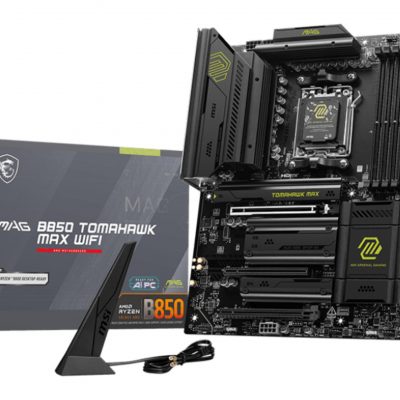 Mainboard MSI AMD B850 SAM5 ATX Memory DDR5 Memory slots 4 3xPCI-Express 16x 4xM.2 1xHDMI 1xAudio-In 1xAudio-Out 4xUSB 2.0 1xUSB 3.0 2xUSB 3.2 3xUSB-C 1xRJ45 B850TOMAHAWKMAXWIFI