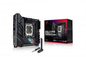 Mainboard ASUS Intel B760 Express LGA1700 Mini-ITX Memory DDR5 Memory slots 2 1xPCI-Express 5.0 16x 2xM.2 1xHDMI 1xDisplayPort 3xUSB 2.0 3xUSB 3.2 2xUSB-C 1xRJ45 5xAudio port STRIXB760-IGAMINGWIFI